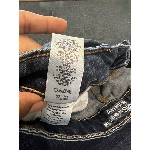 Maurices Women's 16 REG Dark Wash High Rise Curvy Bootcut Jeans M - Picture 16 of 16